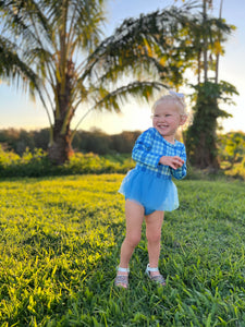 Winter Pastel Release Romper & Dress - Cornflower Blue