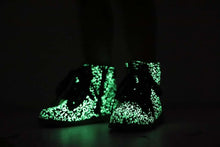 Load image into Gallery viewer, Black Glitter Glow In The Dark Boots