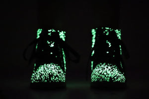 Black Glitter Glow In The Dark Boots