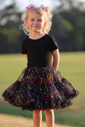 Ebony Rainbow Tutu Dress