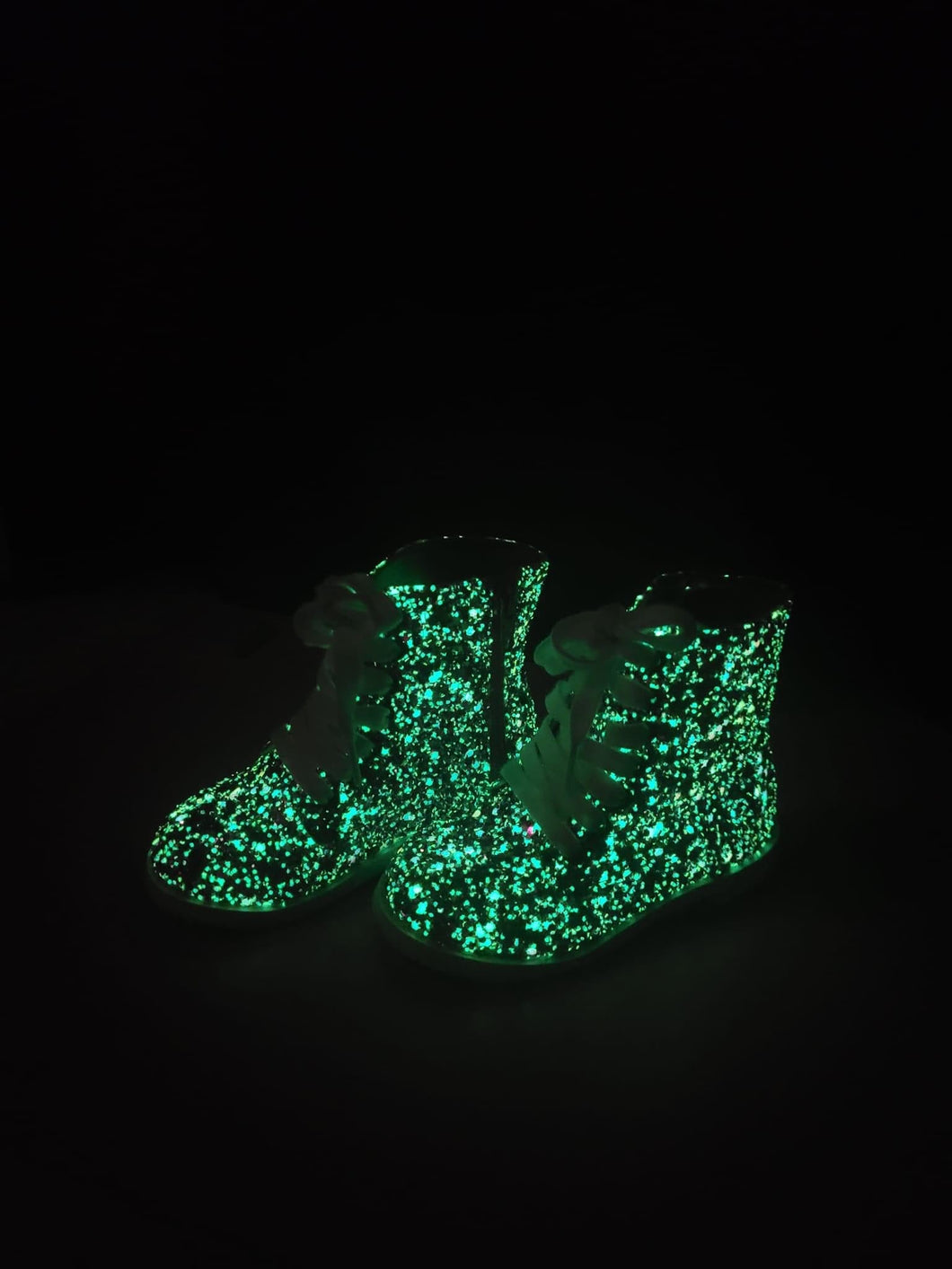 TOP SECRET Glitter Glow In The Dark Boots