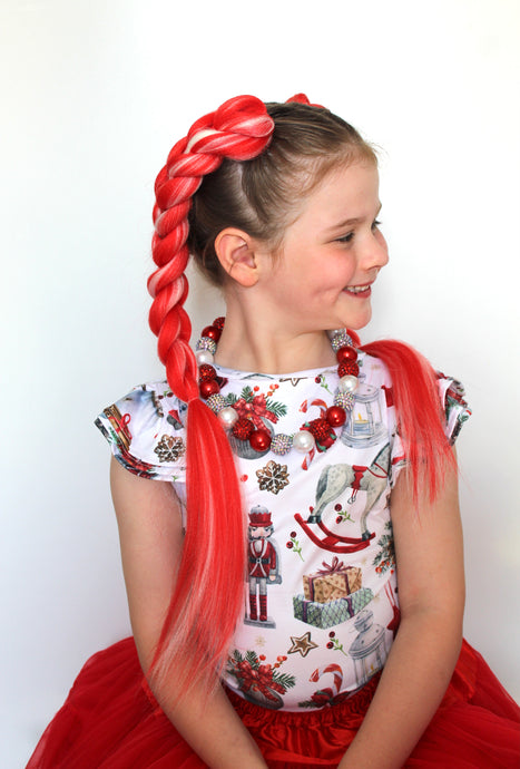 Candy Cane Braid Extensions