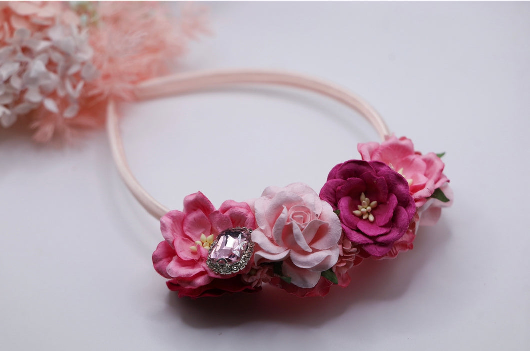 Valentines Floral Headband