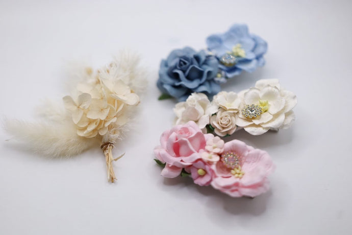 Large Floral Clips (Single)
