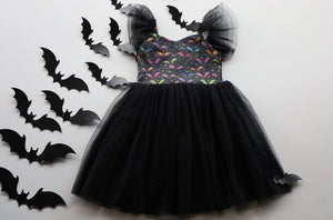 Gone Batty Halloween Tulle Dress